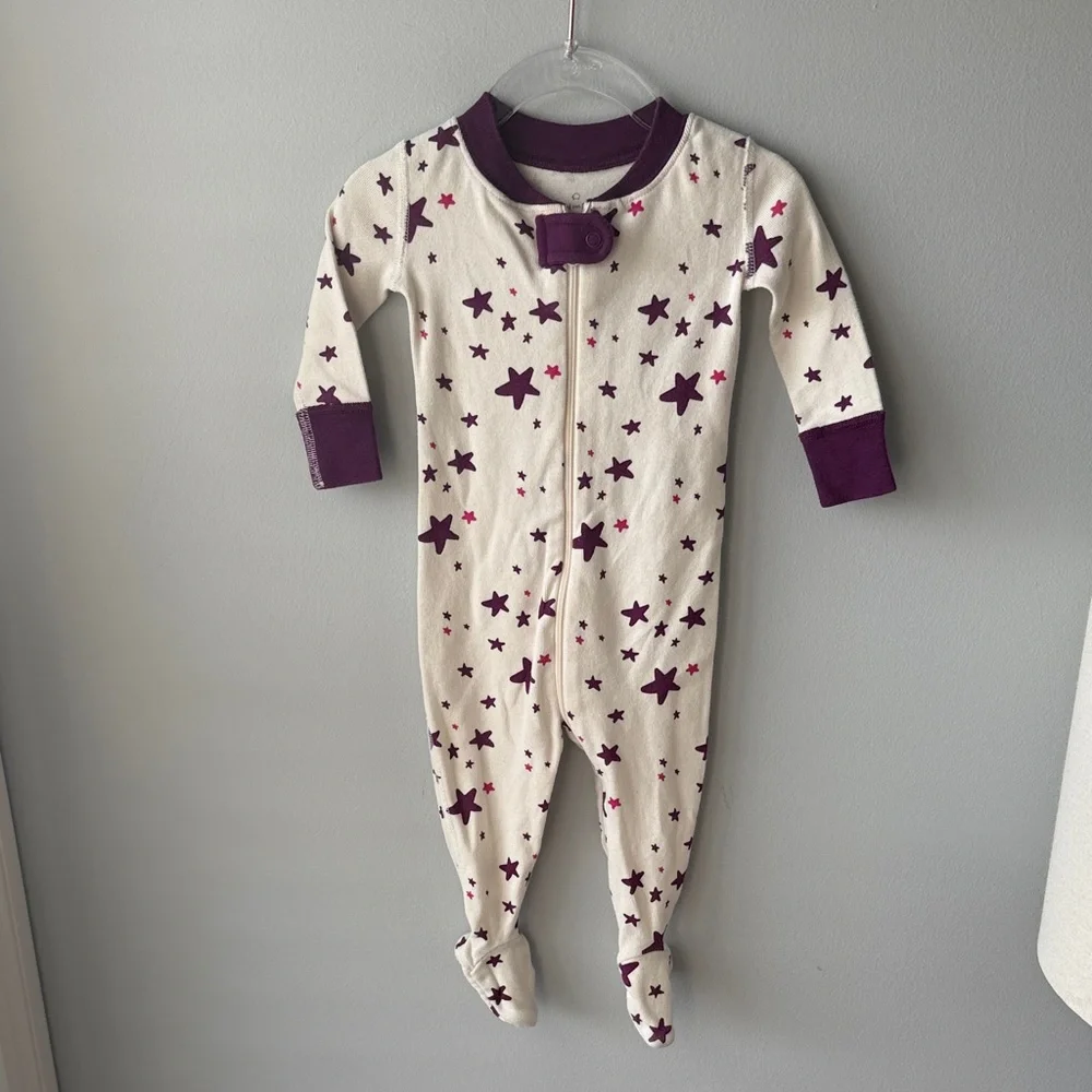 Hanna‎ Andersson Moon & Back Purple Star Pajamas